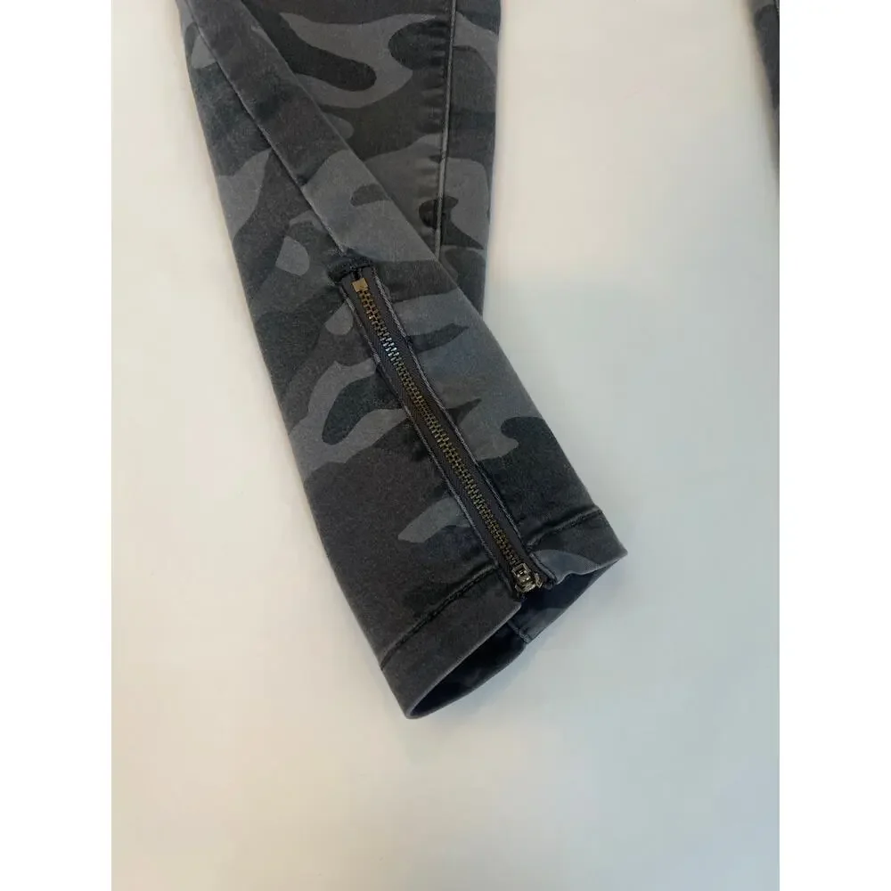 KNOX ROSE Utility Skinny Ankle Pants Gray camouflage Size 6 - Picture 2 of 13